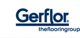 gerflor flooring logo in blue with a white background